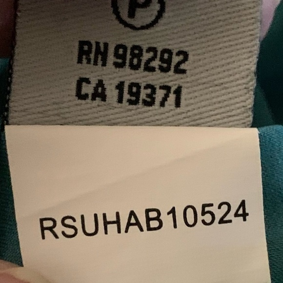 𝅺TIBI New York Turquoise Washed Silk One Shoulder Dress Size 2 - Picture 7 of 7